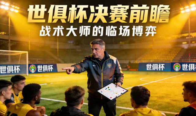 世俱杯决赛前瞻视频封面，教练在场边指挥战术布置